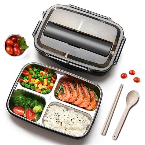 stainless steel vs plastic bento box|best leak proof bento box.